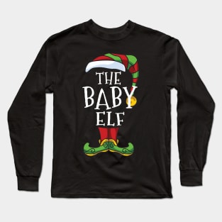 Baby Elf Family Matching Christmas Group Gift Pajama Long Sleeve T-Shirt